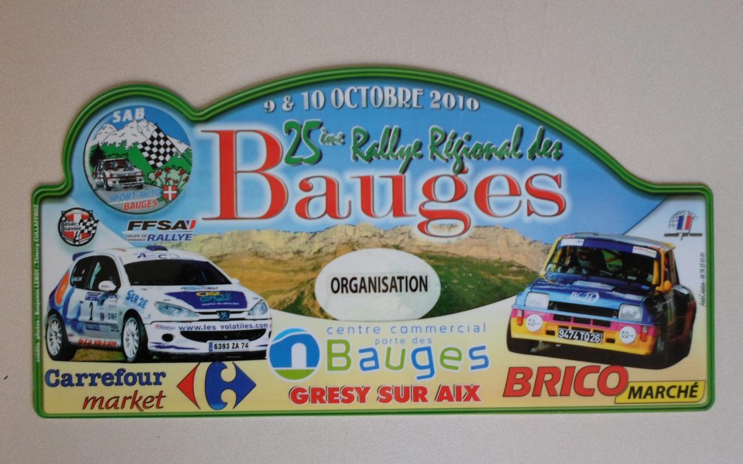 Rallye régional des Bauges 2010